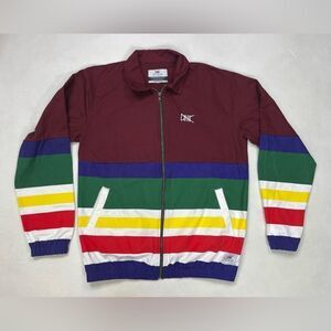ETHIK Full Zip Jacket Men Small Multicolor Colorblock